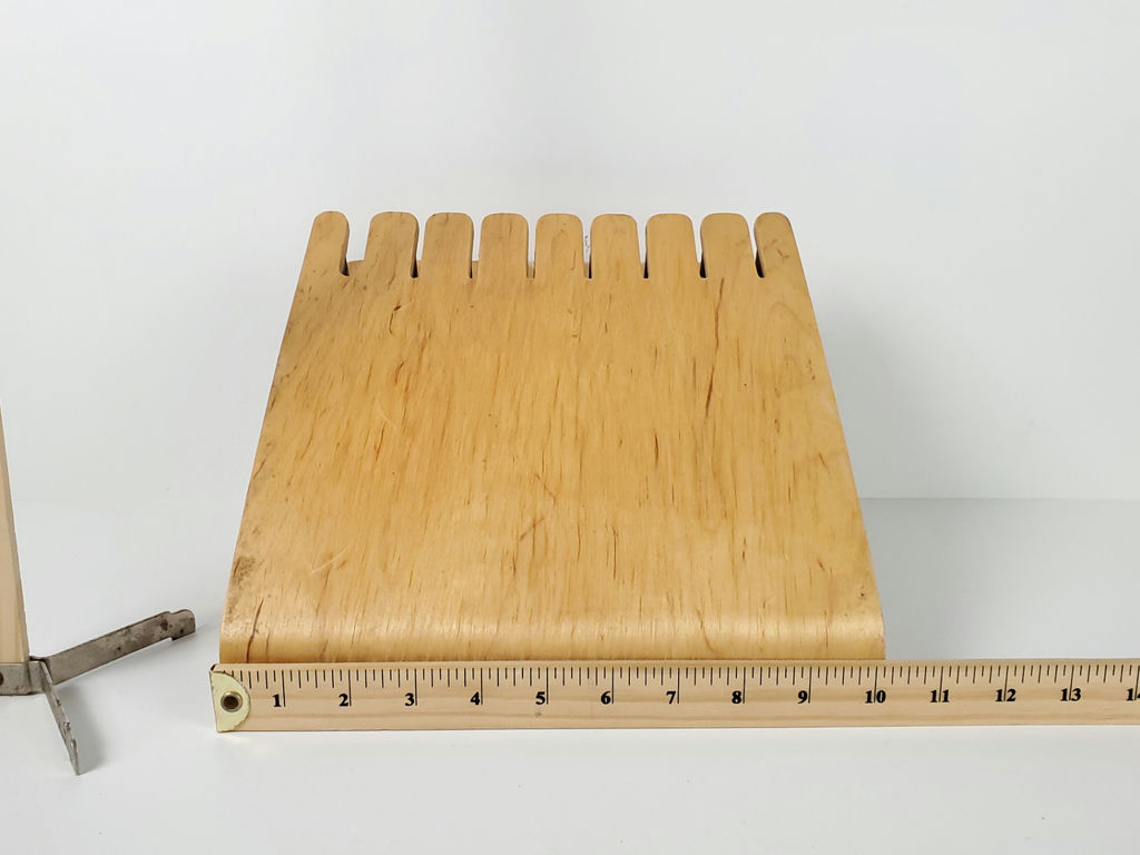 Vintage Mid-Century Modern Bentwood Slotted Countertop Knife Block - image 8 of 9