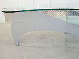 Vintage Mid-Century Modern Biomorphic Glass Kidney Coffee Table - thumbnail 11 of 16