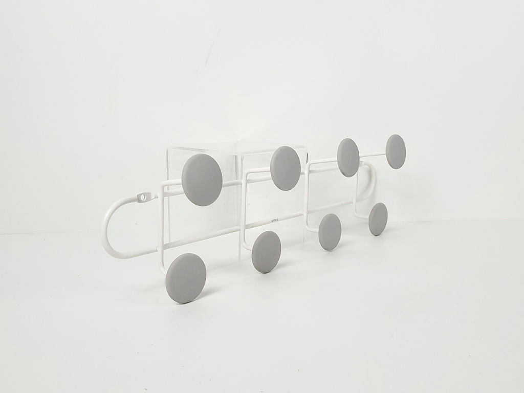 Umbra Yook Modern White Metal Wall Over The Door 8 Peg Coat Rack Organizer - image 2 of 6