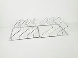 Vintage Mid-Century Chrome Wire Wall Mounted Magazine Racks - Pair - thumbnail 4 of 7
