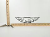 Vintage Mid-Century Atomic Chrome Wire Mesh Fruit Basket Bowl - thumbnail 7 of 9