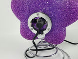 Vintage 90s Y2K Purple Melted Plastic Popcorn Star Accent Lamp Spring Base - thumbnail 4 of 8