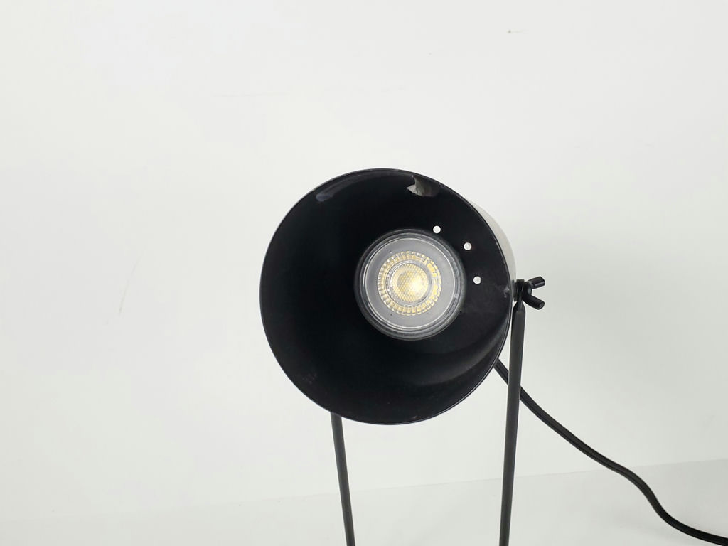 Minimalist Matte Black Cylinder Spotlight Metal Desk Lamp - image 5 of 10