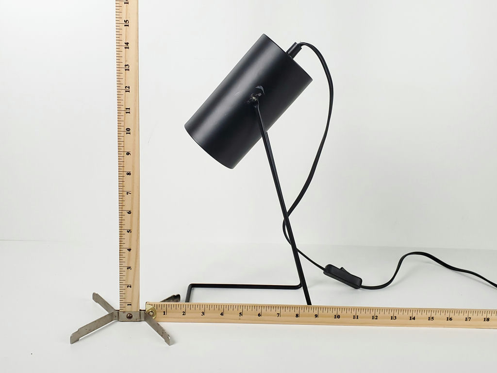 Minimalist Matte Black Cylinder Spotlight Metal Desk Lamp - image 10 of 10