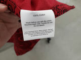 Sonoma Red Cotton Paisley Bedspread Lightweight Coverlet Blanket - thumbnail 6 of 8