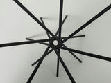 Industrial 6 Armed Black Steel Starburst Candelabra Candle Holder - thumbnail 4 of 9