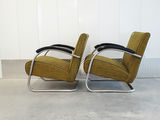 Pair of Vintage Mid-Century Bauhaus Tubular Chrome Lounge Chairs - Pair A - thumbnail 6 of 12