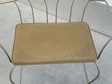 Vintage Hollywood Regency Scrolling Wrought Iron Vanity Chair - thumbnail 6 of 12