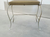 Vintage Hollywood Regency Scrolling Wrought Iron Vanity Chair - thumbnail 11 of 12