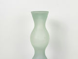 Vintage Spanish Frosted Triple Bulb Art Glass Vase - thumbnail 4 of 9