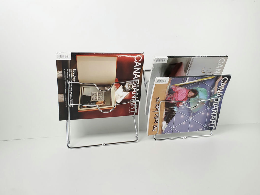 Vintage Mid-Century Chrome Wire Wall Mounted Magazine Racks - Pair - image 1 of 7