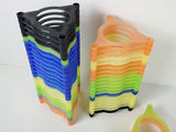 Vintage 90s Modular Interlocking Plastic CD Tower Extra Stackable Base Pieces Lot - thumbnail 3 of 7