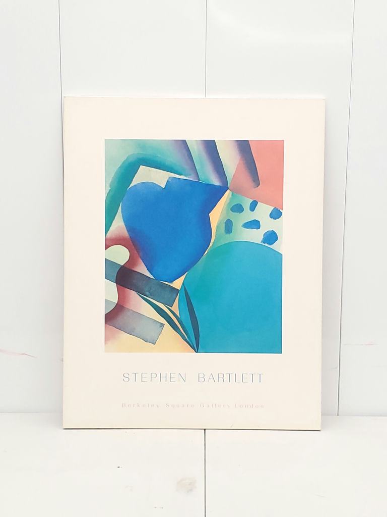 Vintage 1988 Stephen Bartlett Berkeley Square Gallery London Exhibition Poster On Board - image 1 of 6
