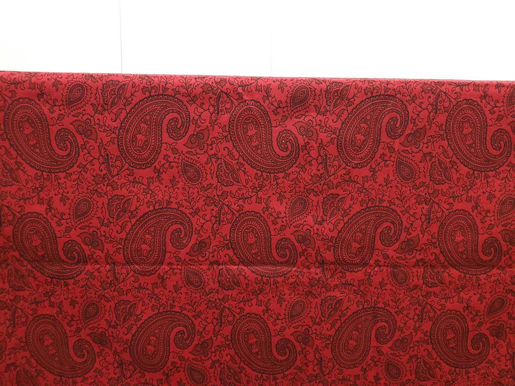 Sonoma Red Cotton Paisley Bedspread Lightweight Coverlet Blanket - image 4 of 8