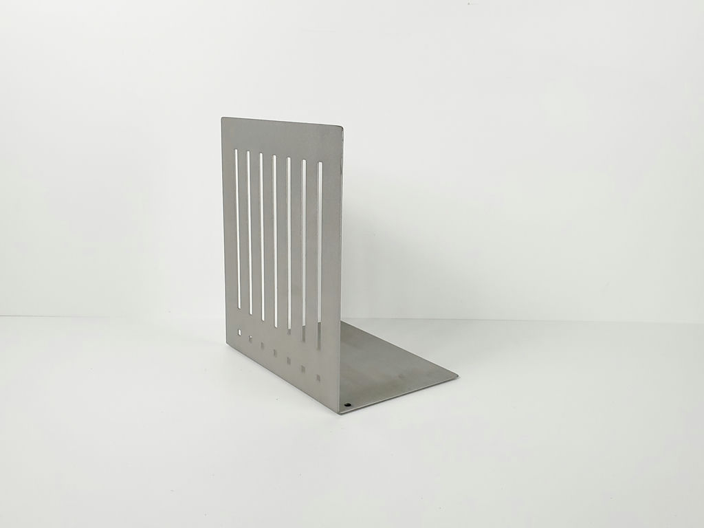 Industrial Slotted Metal Bookend Library Office Decor - image 2 of 7