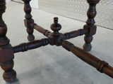 Vintage Antique Style Wooden Oval Side Table with Spindle Legs - thumbnail 9 of 13