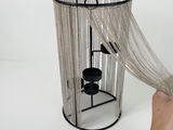 Modern Industrial Black Metal Chain Shimmer Curtain Multi Tealight Candle Holder - thumbnail 7 of 9