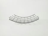 Vintage Mid-Century Atomic Chrome Wire Grid Fruit Basket Centerpiece - thumbnail 1 of 9