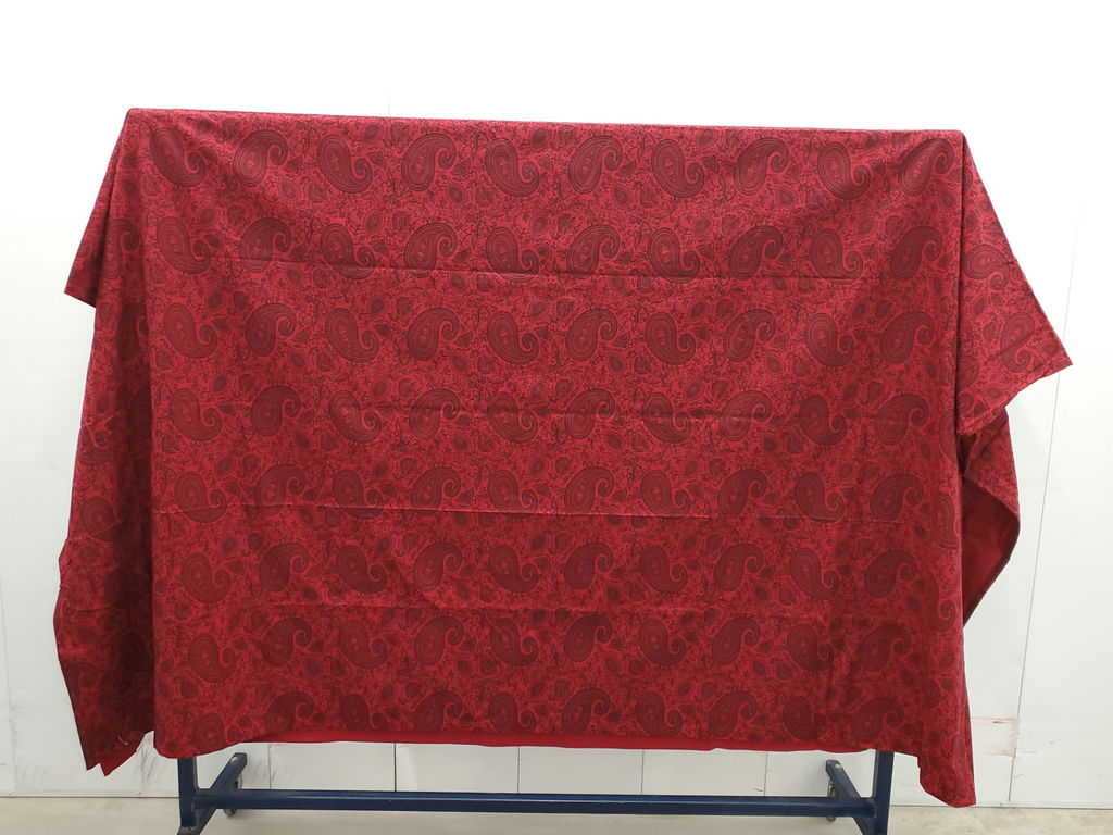 Sonoma Red Cotton Paisley Bedspread Lightweight Coverlet Blanket - image 3 of 8