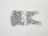 Vintage Faux Chrome Plastic Folding Book Stand Ornate Display Easel - thumbnail 4 of 8