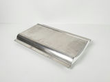 Vintage Mori Italian Stainless Steel Serving Tray with White Handles - thumbnail 8 of 10