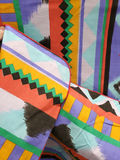Vintage Southwestern Geometric Aztec Print Cotton Tablecloth Fabric Panel - thumbnail 6 of 8