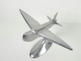 Vintage Art Deco Cast Aluminum Clipper Airplane Desktop Model Sculpture - thumbnail 4 of 10