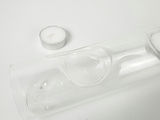 Modern Clear Glass Cylinder Tealight Holder Multi Candle Centerpiece - thumbnail 6 of 8