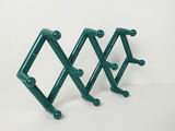 Vintage Memphis Postmodern Plastic Accordion Wall Peg Rack Towel Bar Set - thumbnail 6 of 9