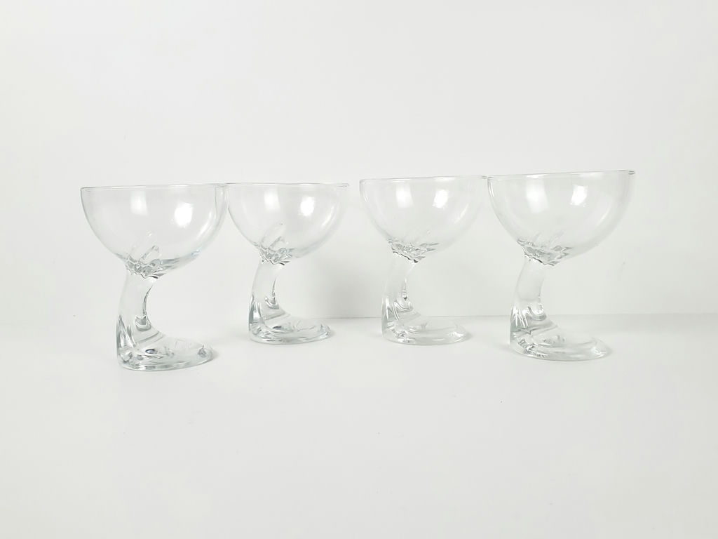 Vintage Bormioli Rocco Jerba Clear Glass Dessert Bowls - Set of 4 - image 1 of 8
