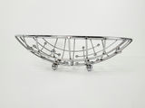 Vintage Mid-Century Atomic Chrome Wire Mesh Fruit Basket Bowl - thumbnail 5 of 9