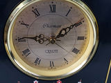 Vintage Charmant Japanese Black Lacquer Floral Mantel Clock - thumbnail 11 of 12