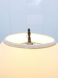 Vintage Hollywood Regency Filigree Off White Metal Table Lamp - thumbnail 6 of 11
