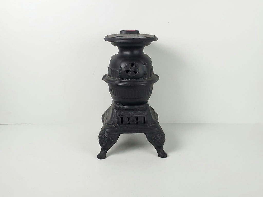 Vintage 1974 Arnels Signed Ceramic Pot Belly Stove Miniature Figurine - image 1 of 14