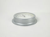 Vintage IKEA Dekad Silver Metal Deep Profile Round Quartz Wall Clock - thumbnail 2 of 8