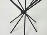 Industrial 6 Armed Black Steel Starburst Candelabra Candle Holder - thumbnail 5 of 9