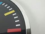 Modern Rainbow Index Polished Chrome Black Face Quartz Wall Clock - thumbnail 8 of 11