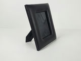 Vintage Y2K Minimalist Black Padded Faux Leather Tabletop Photo Frame - thumbnail 3 of 9