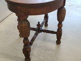 Vintage Antique Style Wooden Oval Side Table with Spindle Legs - thumbnail 6 of 13