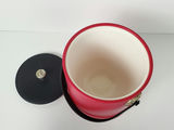 Vintage Hong Kong Red Plastic Insulated Ice Bucket - thumbnail 5 of 9