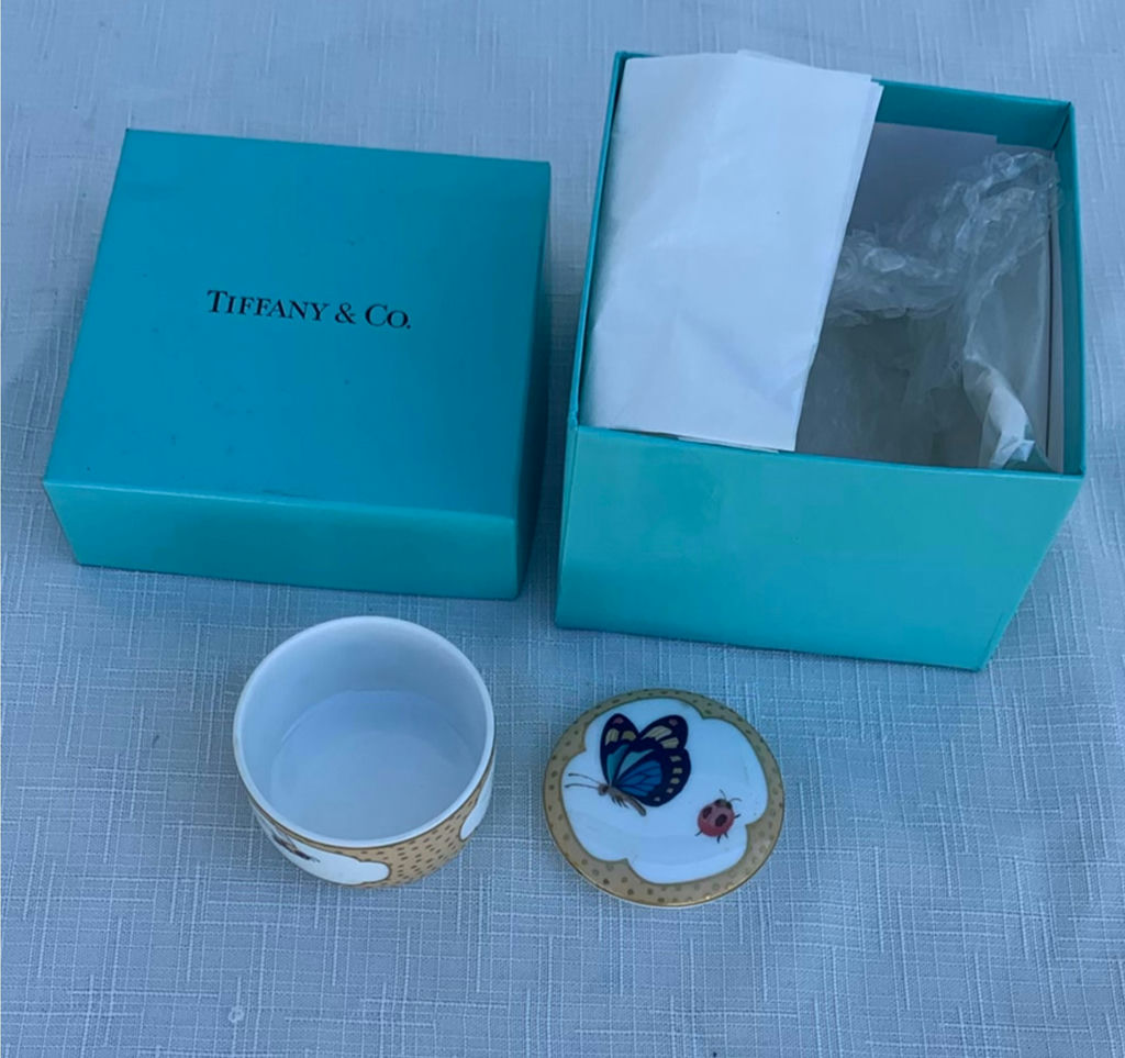 Limoges Porcelain Tiffany Pill Box - image 1 of 3