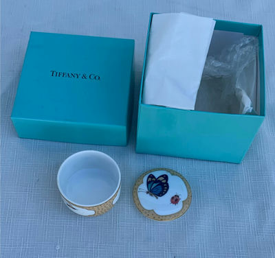 Limoges Porcelain Tiffany Pill Box - Image 1 of 3