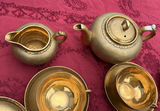 Gold-tone Japanese teapot set with cups, saucers and plates - thumbnail 6 of 7