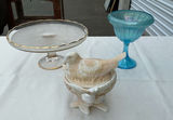 Vintage Glass serving pieces - thumbnail 1 of 9