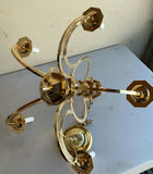 Six-Arm Brass Chandelier - thumbnail 3 of 3