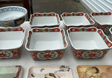 Assorted Asian-style ceramic bowls, decorative boxes, plates, and a round wooden box - thumbnail 4 of 10