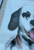 3 Original framed Watercolors of Sweet Dogs, By Hattan - thumbnail 7 of 12