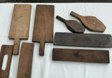 Assorted wooden printing blocks with carved designs - thumbnail 6 of 6