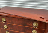 Antique mahogany chest of drawers with brass ring pulls - thumbnail 11 of 12