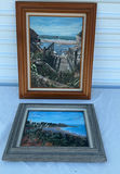 2 Framed Seascapes Acrylics By Hattan - thumbnail 1 of 8